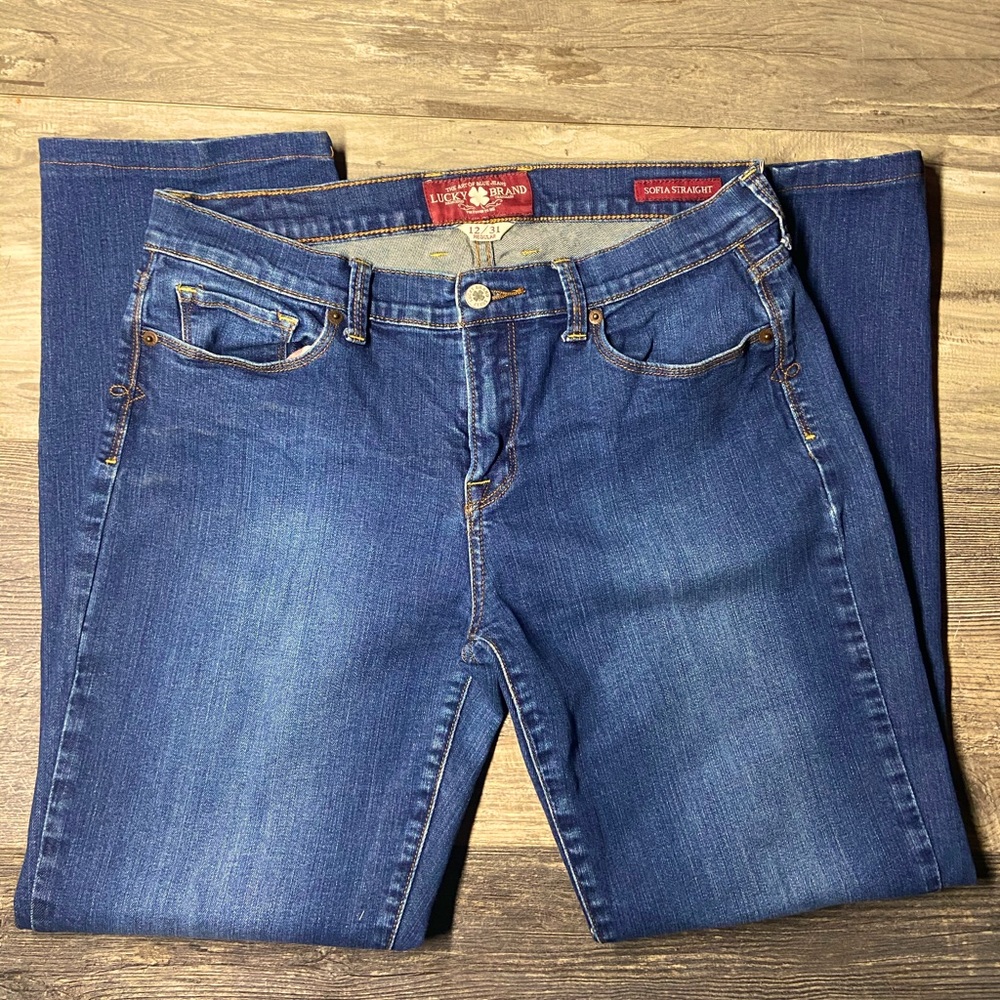 LUCKY BRAND SOFIA STRAIGHT JEANS SZ 12/31